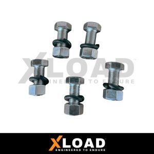 12″ Backing Plate Bolt/Washer/Nut  –  PACK OF 5 x Bolts, Washers and Nuts